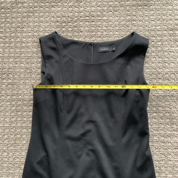 LILIBLEU | LBD Black Sheath Dress | Sz 6 - Picture 9 of 10